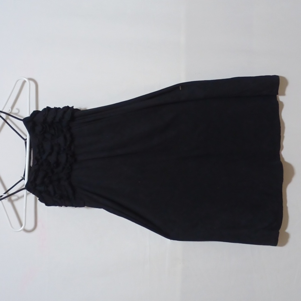 Ocean Blue mini dress size Small is a beautiful black rayon fabric